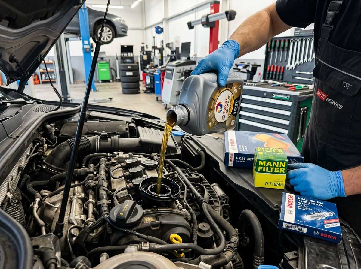 Özyurt Otomotiv Periyodik Bakım - Motor Yağı, MANN ve Bosch Filtre Değişimi